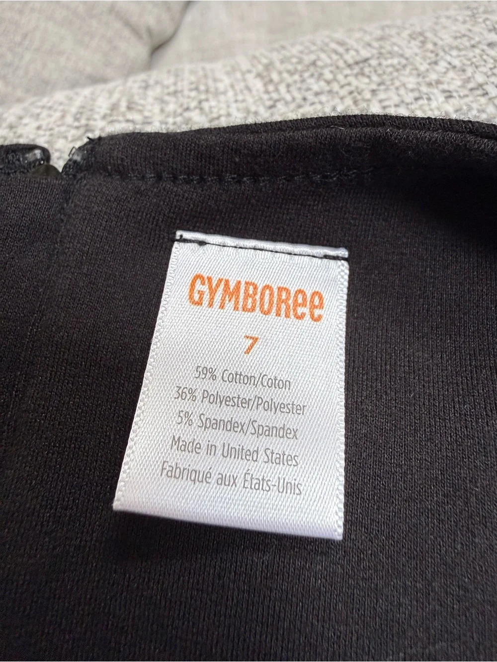 Gymboree Girls Black Dress Size 7